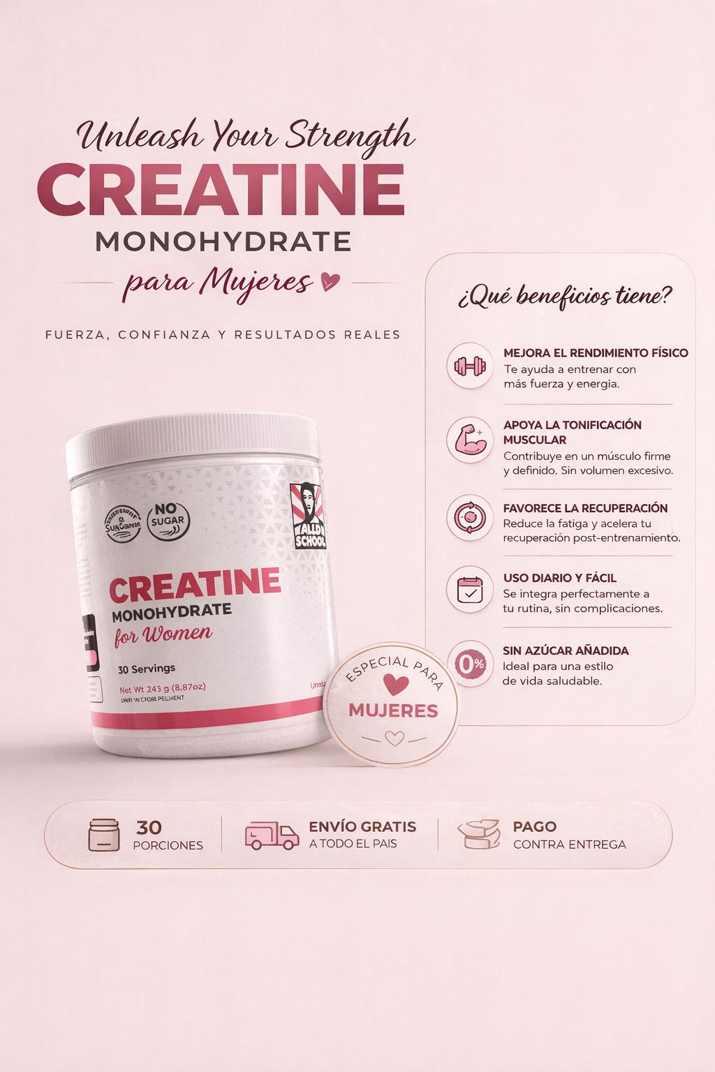 Creatina Monohydrate for Women